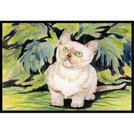 Carolines Treasures 18 x 27 in. Cat-Burmese Indoor and Outdoor Doormat SS8265MAT